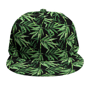 Watercolor Bamboo Pattern Print Snapback Cap