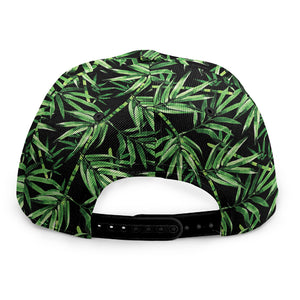 Watercolor Bamboo Pattern Print Snapback Cap