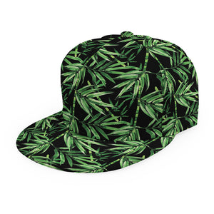 Watercolor Bamboo Pattern Print Snapback Cap