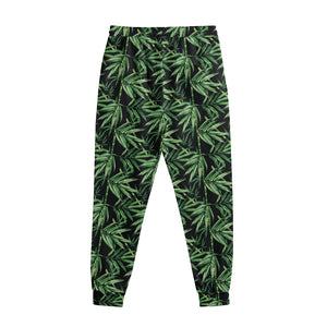 Watercolor Bamboo Pattern Print Sweatpants