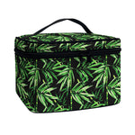 Watercolor Bamboo Pattern Print Travel Makeup Bag
