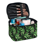 Watercolor Bamboo Pattern Print Travel Makeup Bag
