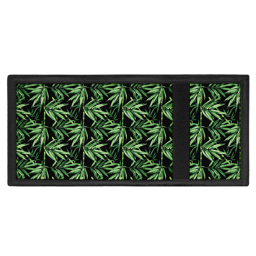 Watercolor Bamboo Pattern Print Trifold Wallet