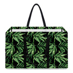 Watercolor Bamboo Pattern Print Utility Tote Bag