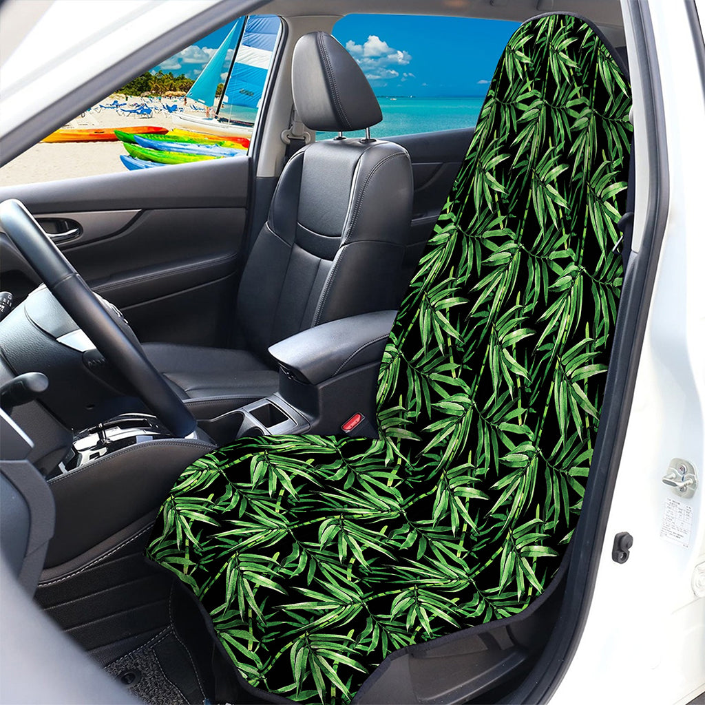 Watercolor Bamboo Pattern Print Waterproof Car Seat Cover