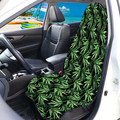 Watercolor Bamboo Pattern Print Waterproof Car Seat Cover
