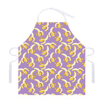 Watercolor Banana Pattern Print Adjustable Apron
