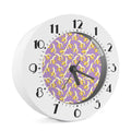 Watercolor Banana Pattern Print Alarm Clock