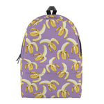 Watercolor Banana Pattern Print Backpack