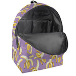 Watercolor Banana Pattern Print Backpack