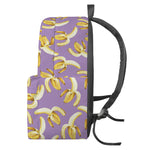 Watercolor Banana Pattern Print Backpack