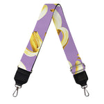 Watercolor Banana Pattern Print Bag Strap