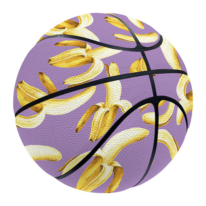 Watercolor Banana Pattern Print Basketball