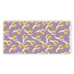Watercolor Banana Pattern Print Beach Towel