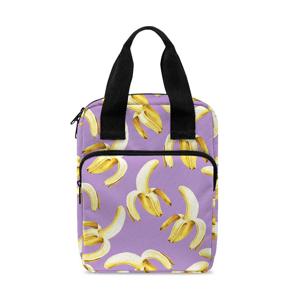 Watercolor Banana Pattern Print Bible Tote Bag