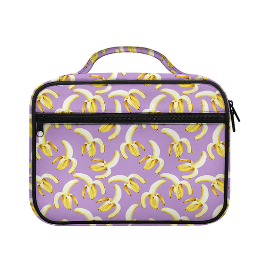 Watercolor Banana Pattern Print Briefcase Bible Bag