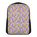 Watercolor Banana Pattern Print Casual Backpack