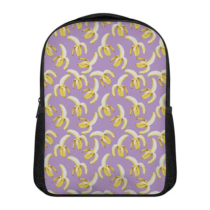 Watercolor Banana Pattern Print Casual Backpack