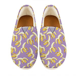 Watercolor Banana Pattern Print Casual Shoes