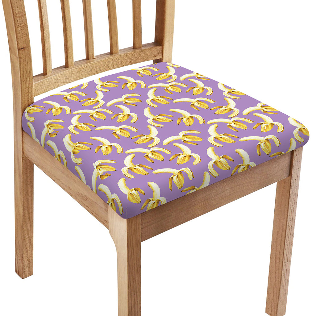 Watercolor Banana Pattern Print Chair Cushion Cover