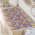 Watercolor Banana Pattern Print Changing Pad Cover