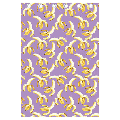 Watercolor Banana Pattern Print Curtain