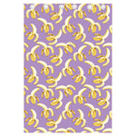 Watercolor Banana Pattern Print Curtain