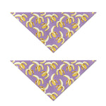 Watercolor Banana Pattern Print Dog Bandana