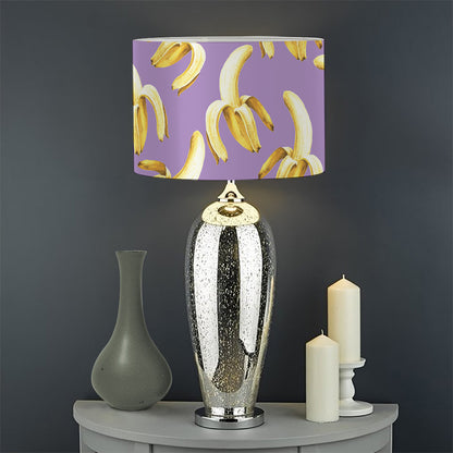 Watercolor Banana Pattern Print Drum Lamp Shade