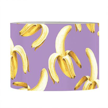Watercolor Banana Pattern Print Drum Lamp Shade