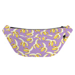 Watercolor Banana Pattern Print Fanny Pack