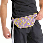Watercolor Banana Pattern Print Fanny Pack