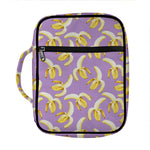 Watercolor Banana Pattern Print Front Pocket Bible Bag