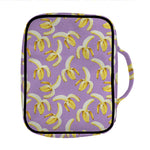 Watercolor Banana Pattern Print Front Pocket Bible Bag