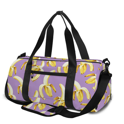 Watercolor Banana Pattern Print Gym Bag