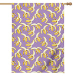 Watercolor Banana Pattern Print House Flag