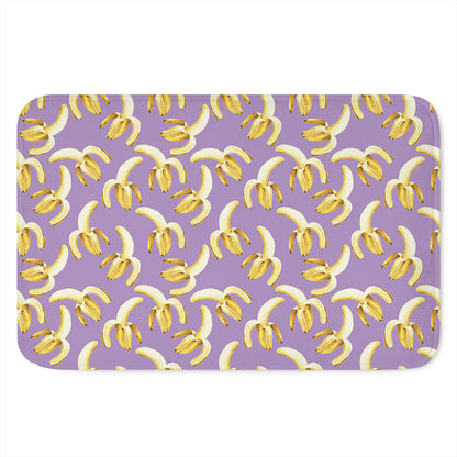 Watercolor Banana Pattern Print Indoor Door Mat
