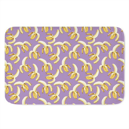 Watercolor Banana Pattern Print Indoor Door Mat