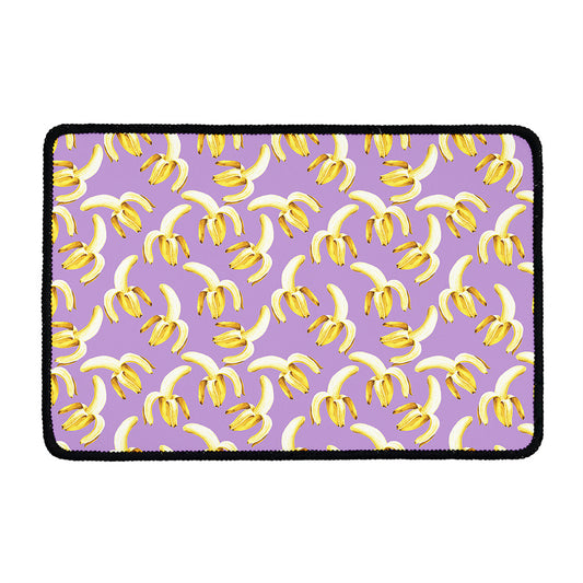 Watercolor Banana Pattern Print Kitchen Mat