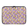 Watercolor Banana Pattern Print Laptop Sleeve