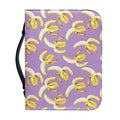 Watercolor Banana Pattern Print Leather Bible Cover