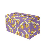Watercolor Banana Pattern Print Leather Tissue Box Cover