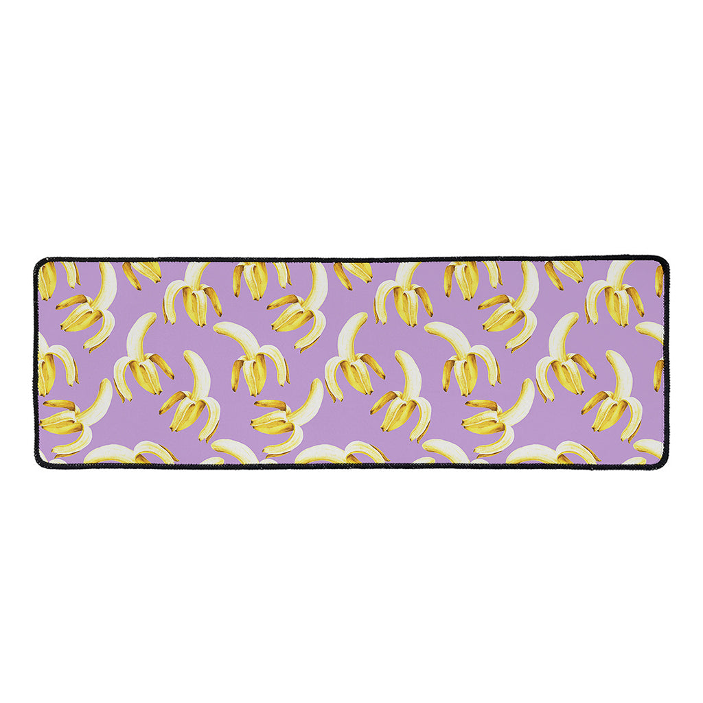 Watercolor Banana Pattern Print Long Kitchen Mat