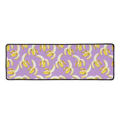 Watercolor Banana Pattern Print Long Kitchen Mat