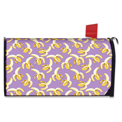 Watercolor Banana Pattern Print Mailbox Cover
