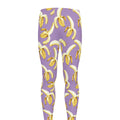 Watercolor Banana Pattern Print Men's Leggings