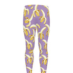 Watercolor Banana Pattern Print Men's leggings