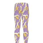 Watercolor Banana Pattern Print Men's leggings