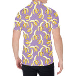 Watercolor Banana Pattern Print Men's Shirt