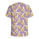 Watercolor Banana Pattern Print Men's Sports T-Shirt